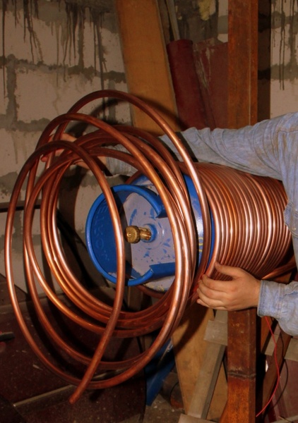 helical copper coil