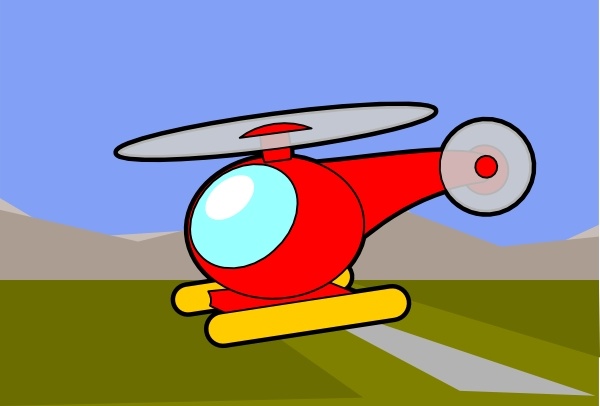 Helicopter Chopper clip art