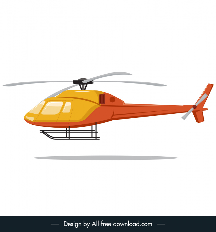 helicopter icon flat sketch modern design