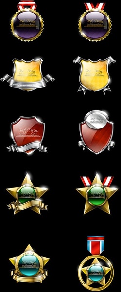 high quality badge vector 1