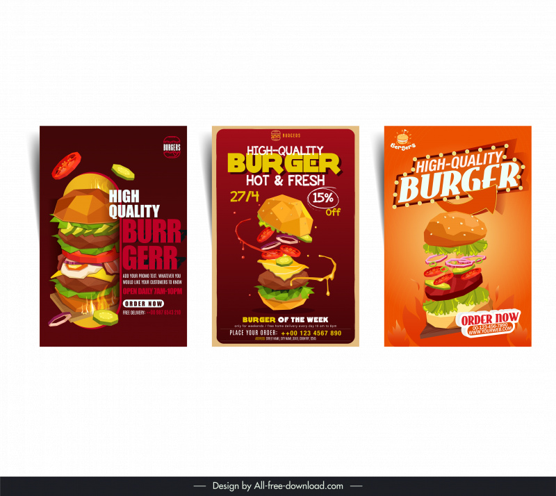 high quality burger flyer templates elegant dynamic 