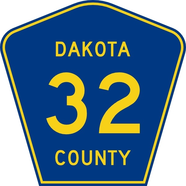 Highway Sign Dakota County Route 32 clip art