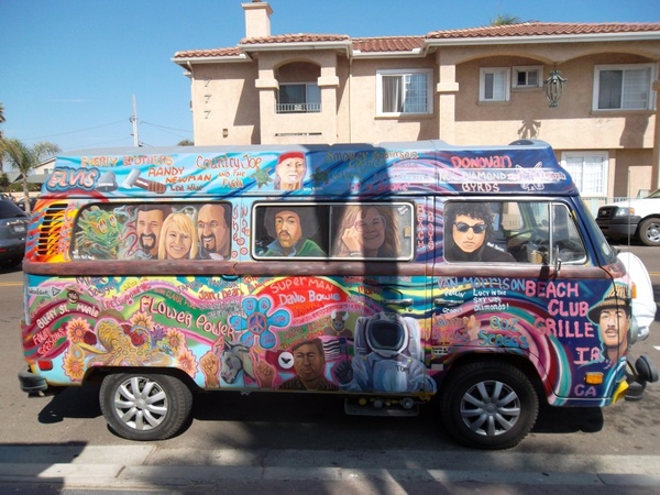 hippies bus van