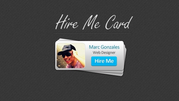 Hire Me Card