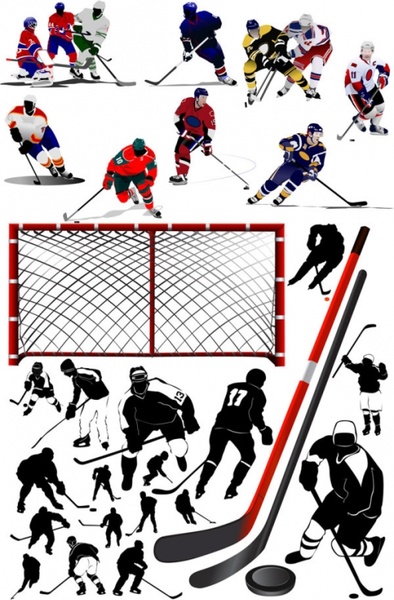 hockey player vector