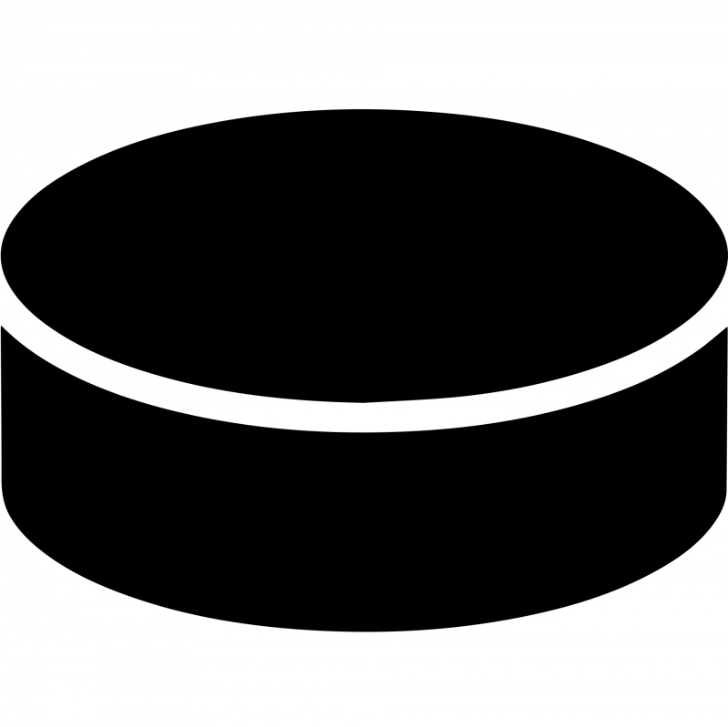 hockey puck sign icon 3d silhouette outline 