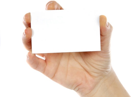holding a blank card hd picture 2 