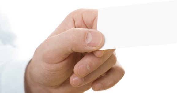 holding a blank card hd picture 3 
