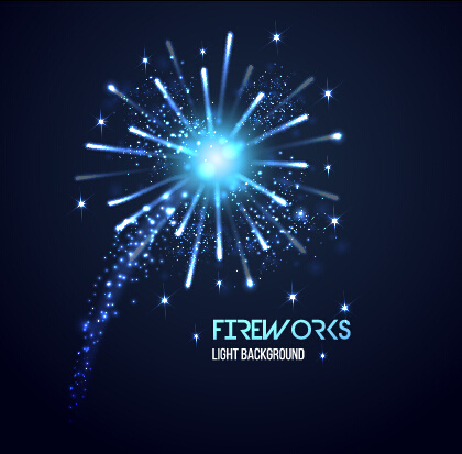 holiday multicolor firework background vector