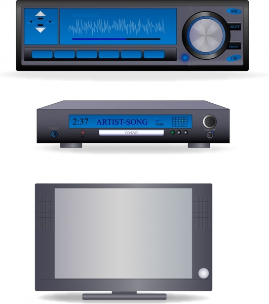 dvd design elements modern design screen player icons