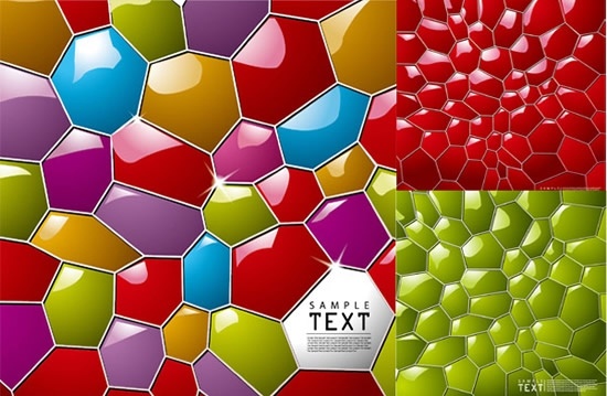 decorative backgrounds sparkling colorful modern gem shapes