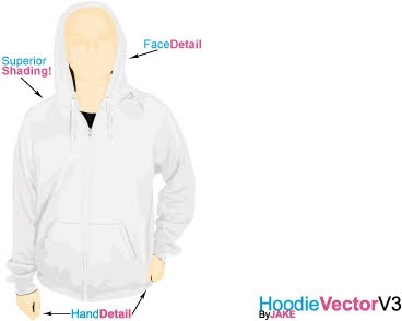 Hoodie vector template