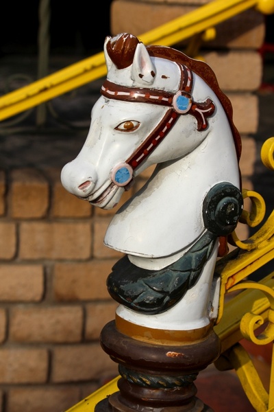 horse head figurine carousel horse