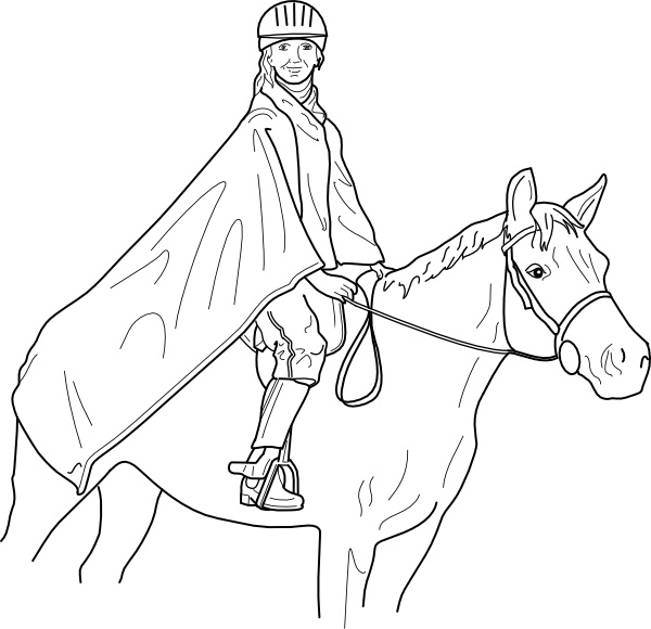 Horse Rider clip art