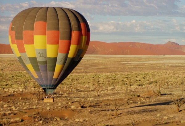 hot air balloon namibia fly