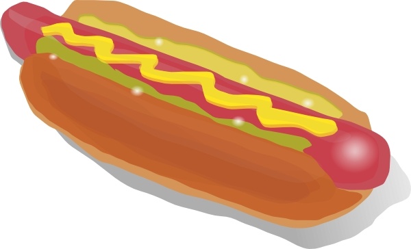 Hot Dog Sandwich  clip art