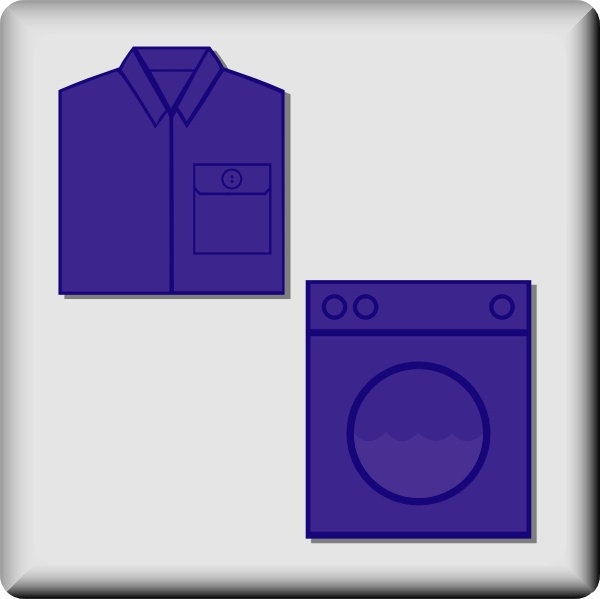 Hotel Icon Laundry Service clip art