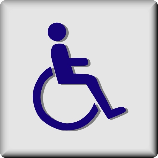 Hotel Icon Wheelchair Access clip art
