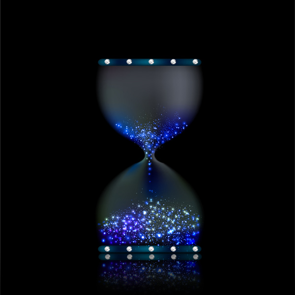 hourglass sand clock