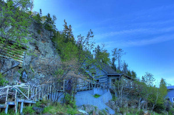 house on the hill at sleeping giant provincial park ontario canada