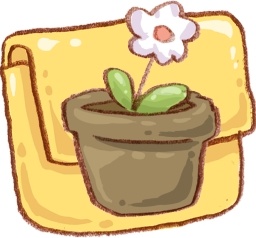 Hp folder flowerpot