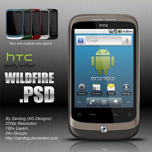 HTC Wildfire Free PSD
