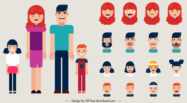 Human face cartoon pictures vectors free download 25,282 editable .ai .eps  .svg .cdr files