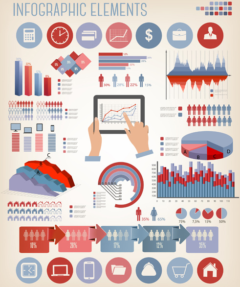 human health infographics vector