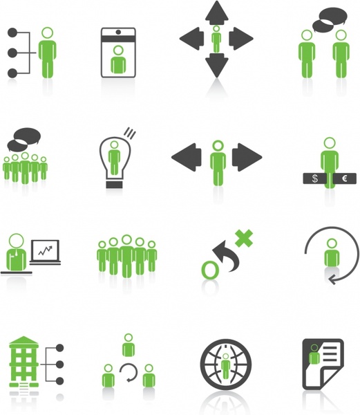 human resource management icons