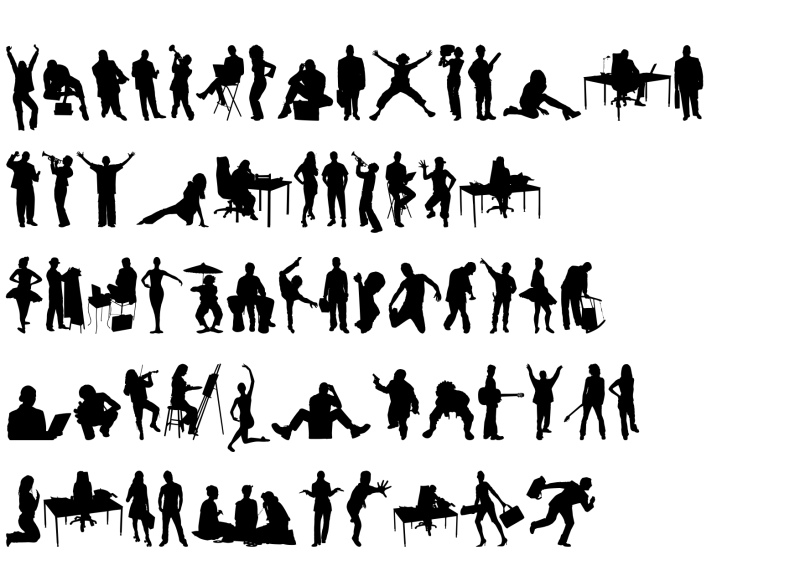 Human Silhouettes Two