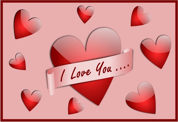 I Love You Card Free Vector In Open Office Drawing Svg Svg