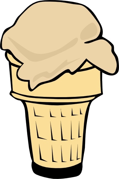 Ice Cream Cone (1 Scoop) clip art
