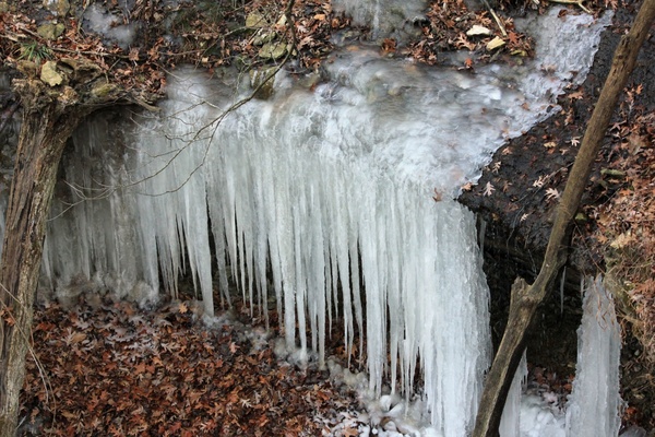 icicle sheet at pikes peak state park iowa