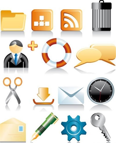 Icons for computer, web etc. 