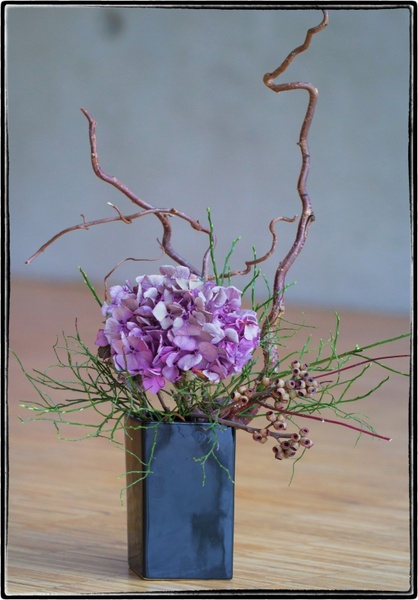 ikebana flower violet