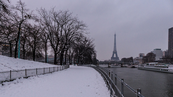 il neige sur paris 20 janvier 2013