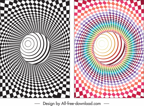 illusive backgrounds spiral twisted swirled shapes