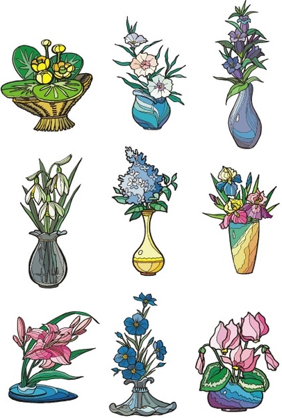illustrator vector 2 flower style