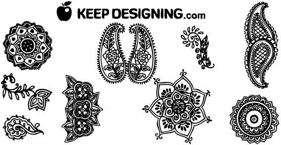 Indian henna design