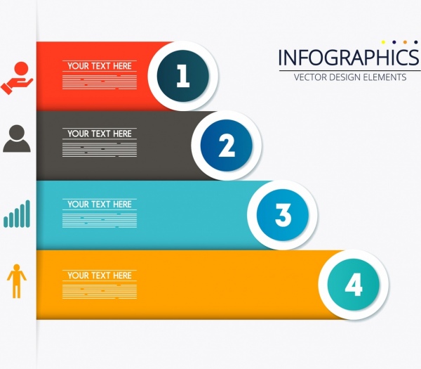 infographic background colorful horizontal bar chart