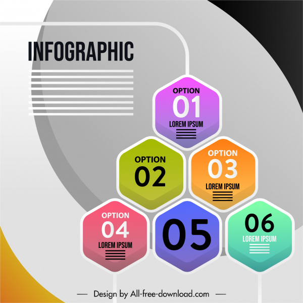 infographic banner template colorful modern flat design
