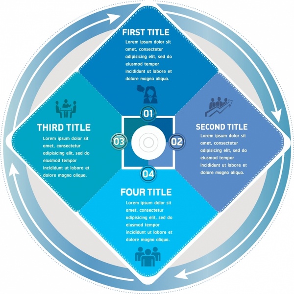 Infographic Four Step Process
