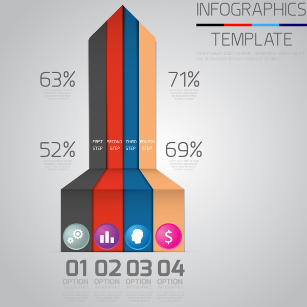 infographics template for business project