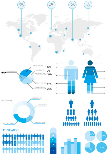 information statistics icon art 