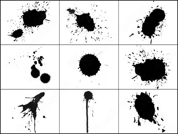 ink splatter brush