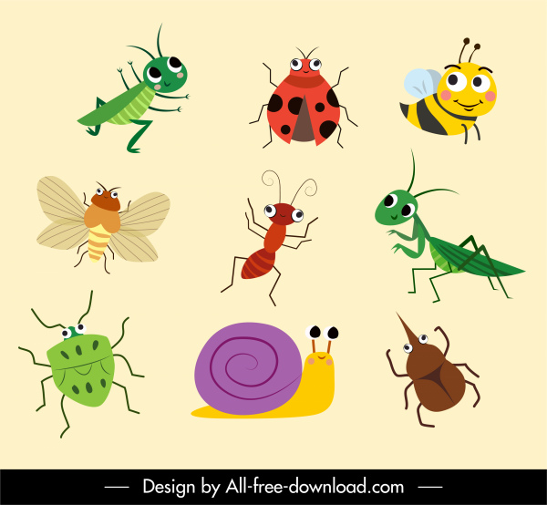 Insect species icon cute vectors free download 40,604 editable .ai .eps  .svg .cdr files