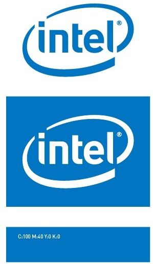 intel logo vector 