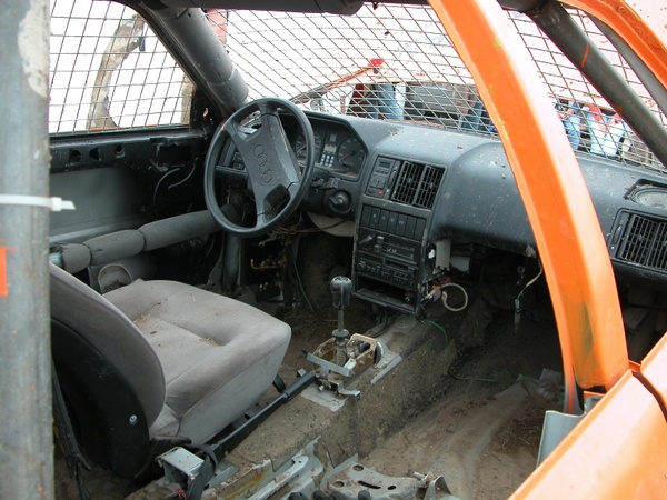 interior demolished auto