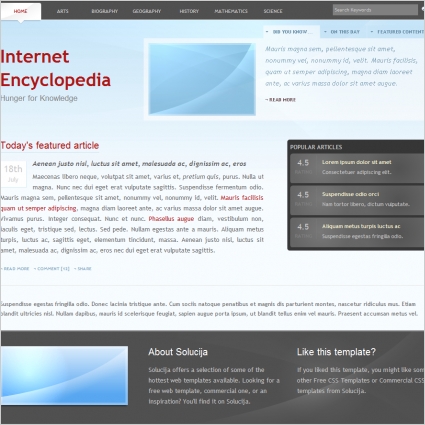 Internet Encyclopedia Template