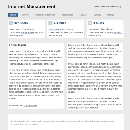 Internet Management Template